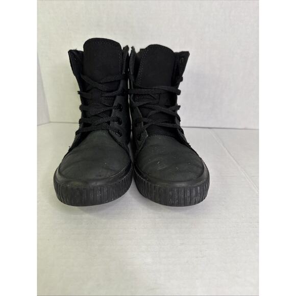 Timberland Black Leather Women's Ankle Boots‎ Size 6 Laced - Picture 5 of 7